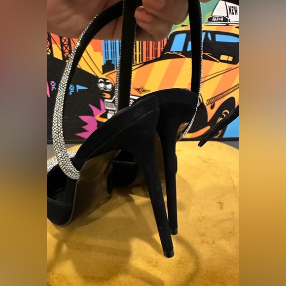 Stunning Steve Madden Vienna Formal Evening Shoes Size 9.5 Leather Upper - Picture 6 of 7